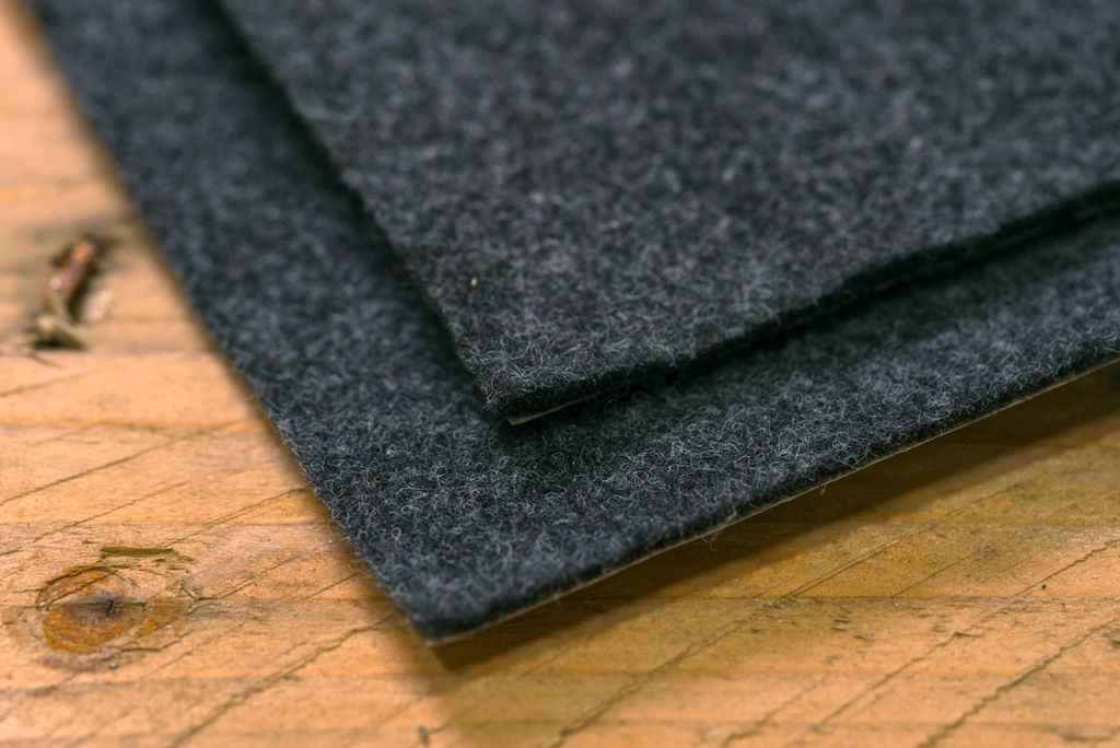 VANUE FILZ Dunkelgrau, eins. selbstklebend 2,5 mm dick, 1 m, Breite 1,2 m