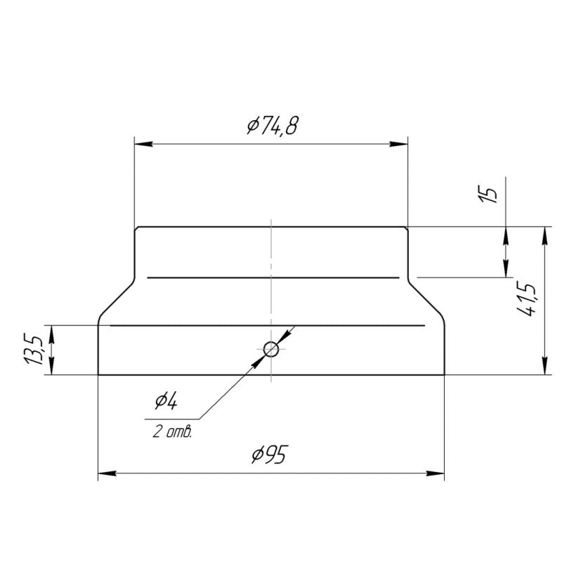 Planar Adapter 44D, Reduzierung auf 75mm-System