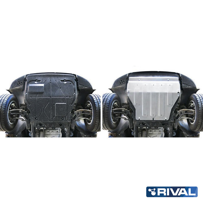 Motor und Getriebe Unterfahrschutz Volkswagen T5-T6 / Benzin; 2 l. / Dieselkraftstoff