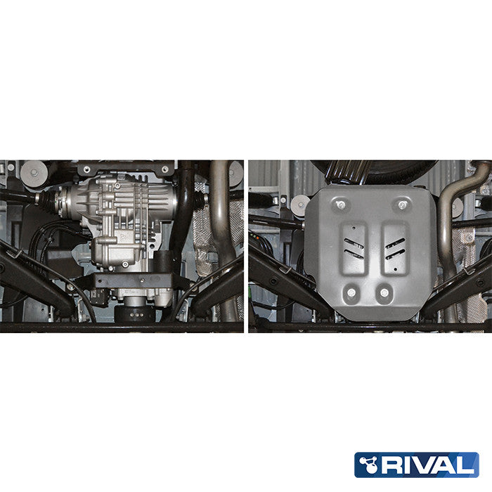 Hinteres Differenzial Unterfahrschutz Volkswagen T5-T6 / Benzin; 2 l. / Dieselkraftstoff