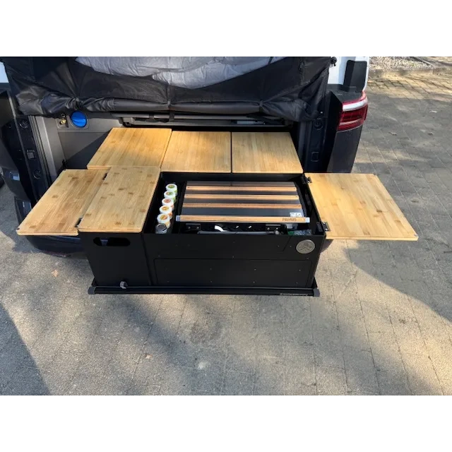 Aluminium Eurobox 40×20 optional mit Bambus Deckel