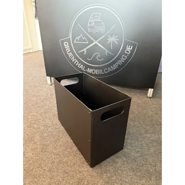 Aluminium Eurobox 40x20 optional mit Bambus Deckel
