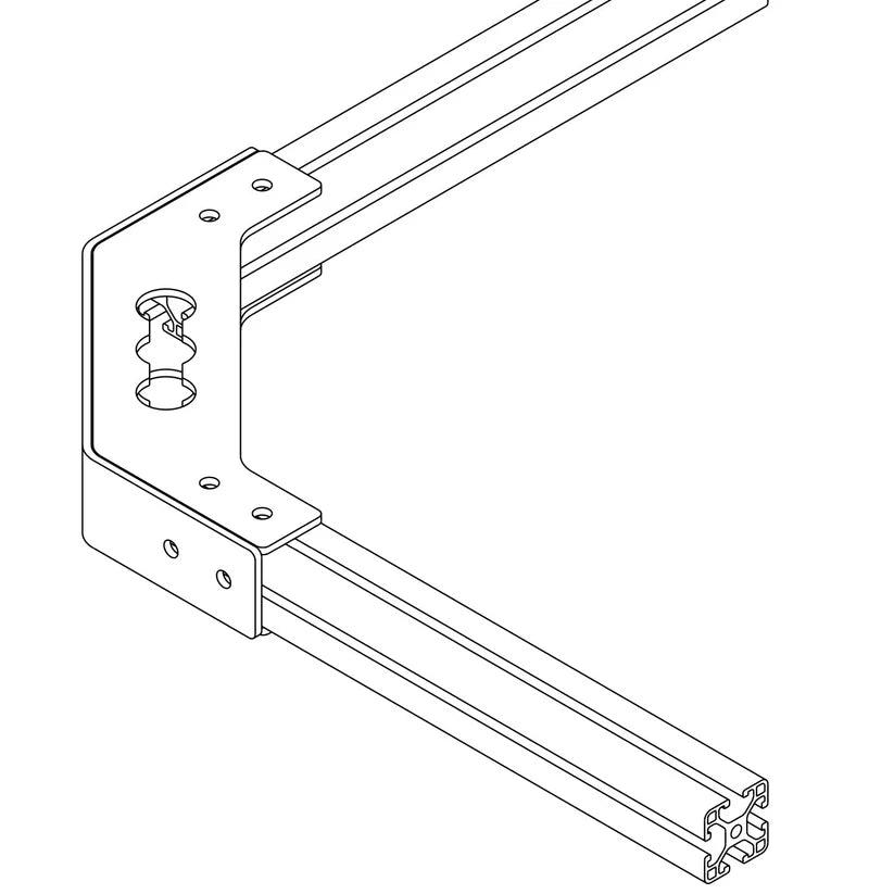 Eckverbinder LIGHT für 40x40 Aluprofile