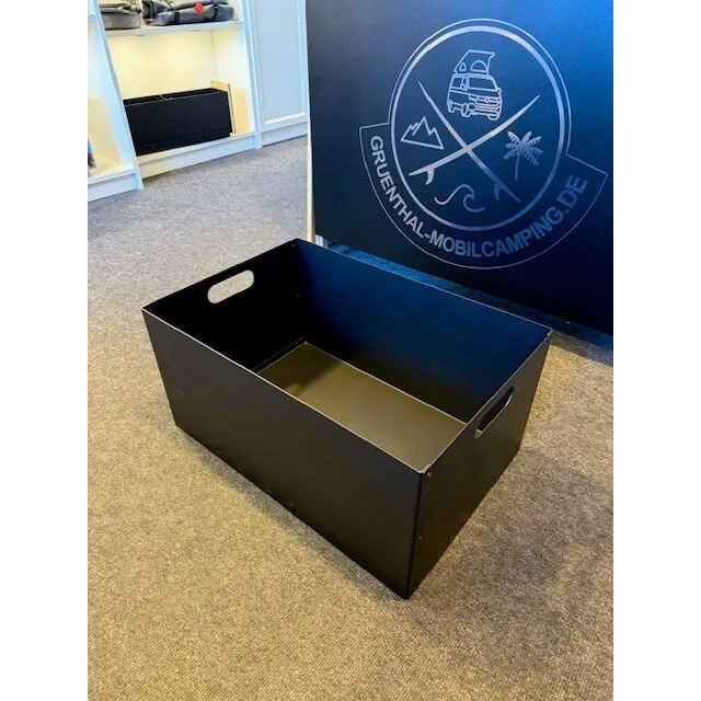 Aluminium Eurobox 60×40 optional mit Bambus-Deckel