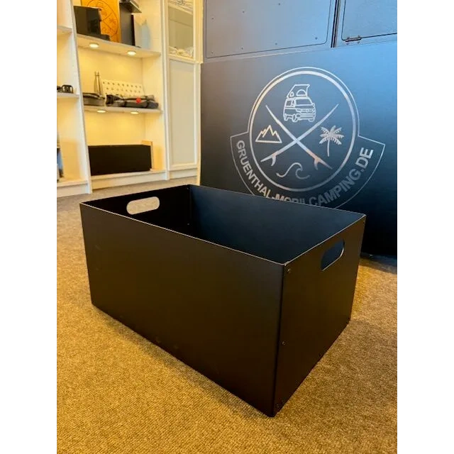 Aluminium Eurobox 60×40 optional mit Bambus-Deckel