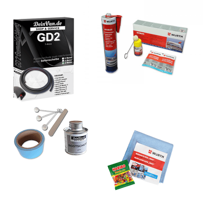 Complete kit for installing a retrofittable side window GD2 1-4mm 4 meters