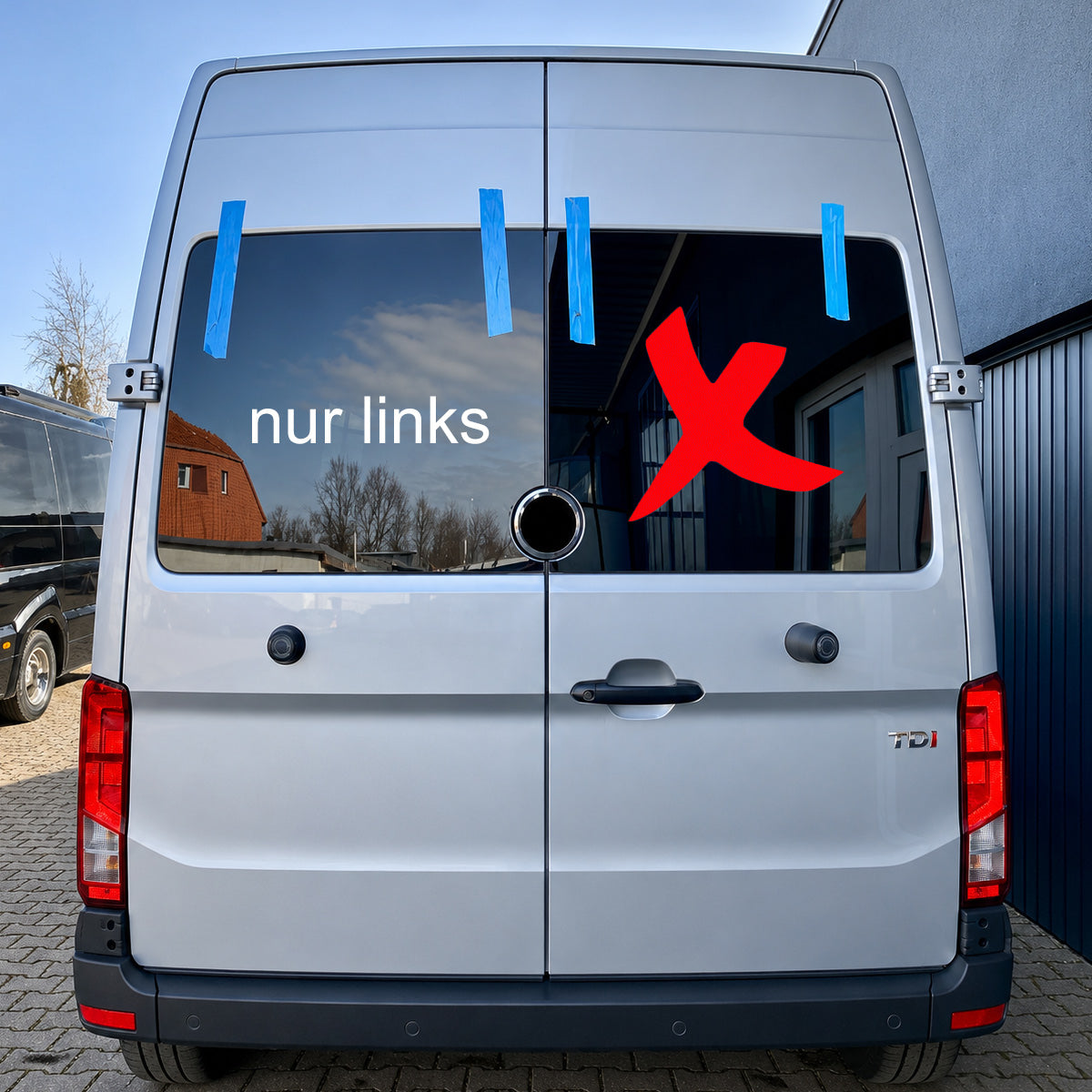 Hecktürscheibe links für Volkswagen Crafter ab 2017 -L1-L4-