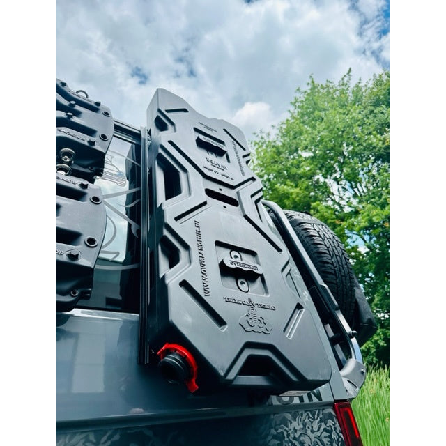 Wassertankhalterung für Airlineschienen für Overland Fuel 17 Tank Kanister