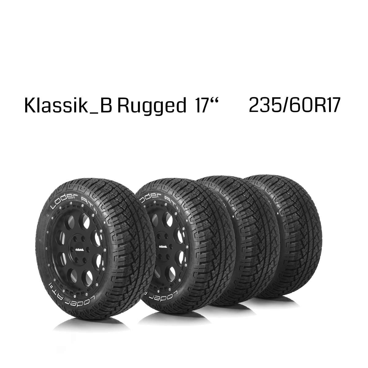 Komplettradsatz Klassik_B Rugged 17x8 mit Loder AT#1 235/60 R17 Sprinter (W907/910 | 2018 - 2022)