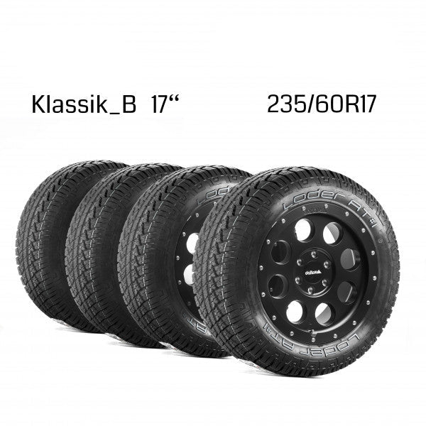 Komplettradsatz Klassik_B 17x8 mit Loder AT#1 235/60 R17 Sprinter (W907/910 | 2018 - 2022)