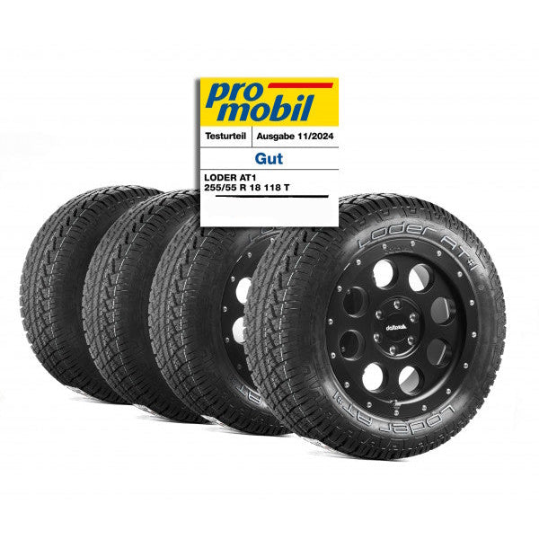Komplettradsatz Klassik_B 18x8.5 | Loder AT1 255/55R18 VW Amarok, VW Crafter, MAN TGE