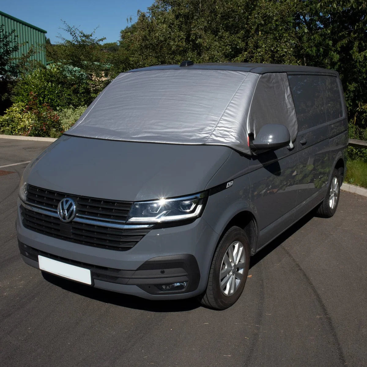 KIRAVANS Externer Thermoisolierter Fensterschutz Silber - Ford Transit Custom