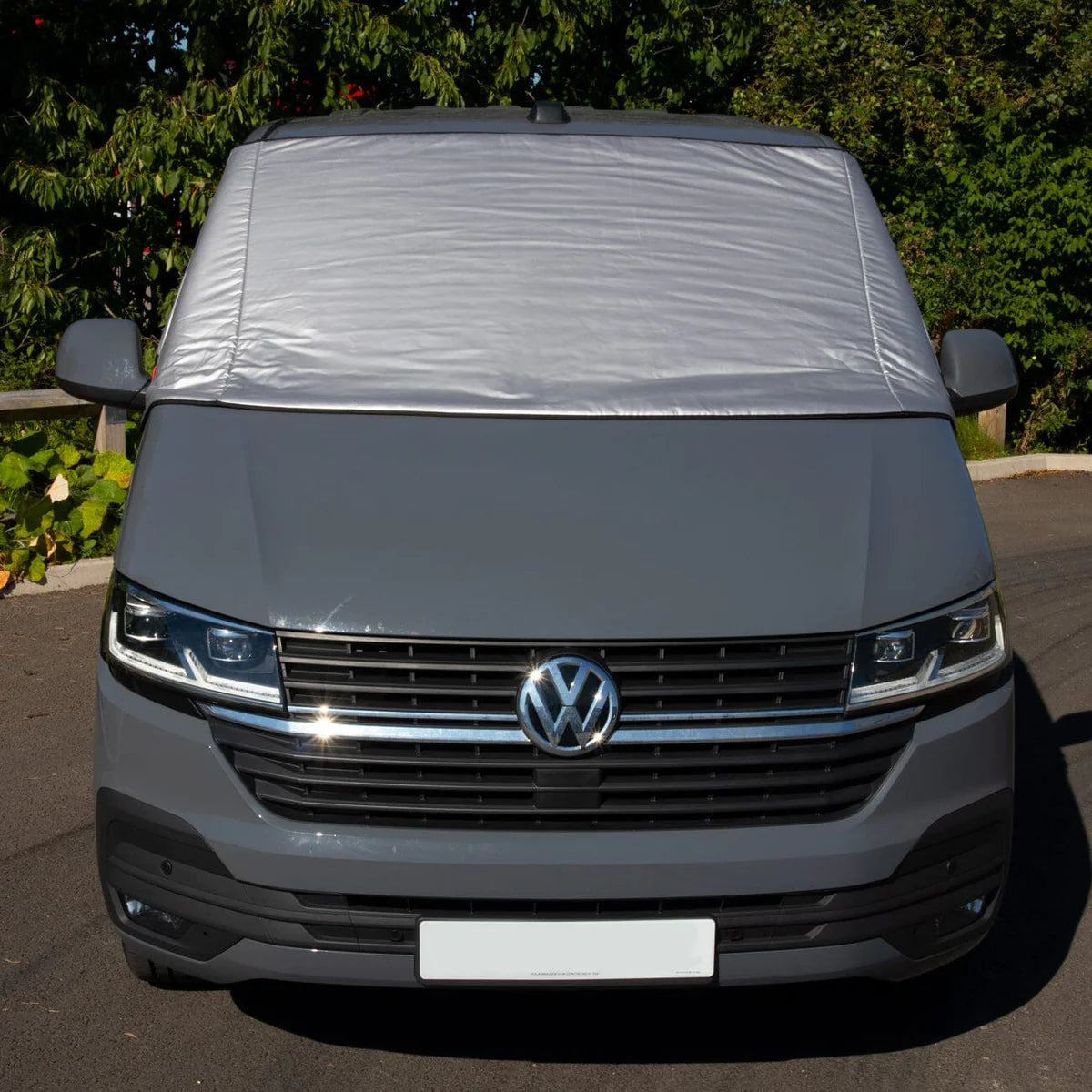 KIRAVANS Externer Thermoisolierter Fensterschutz Silber - Ford Transit Custom