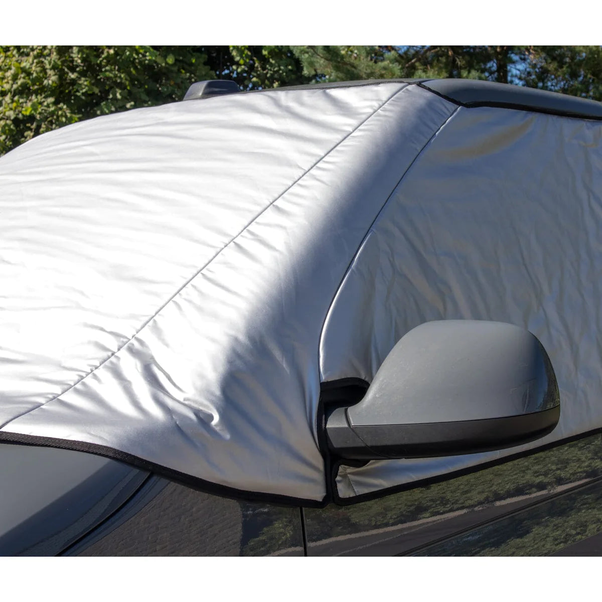 KIRAVANS Externer Thermoisolierter Fensterschutz Silber - Ford Transit Custom