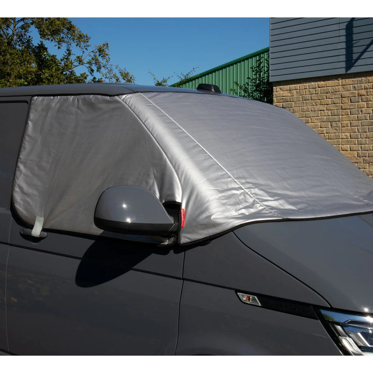 KIRAVANS Externer Thermoisolierter Fensterschutz Silber - Ford Transit Custom