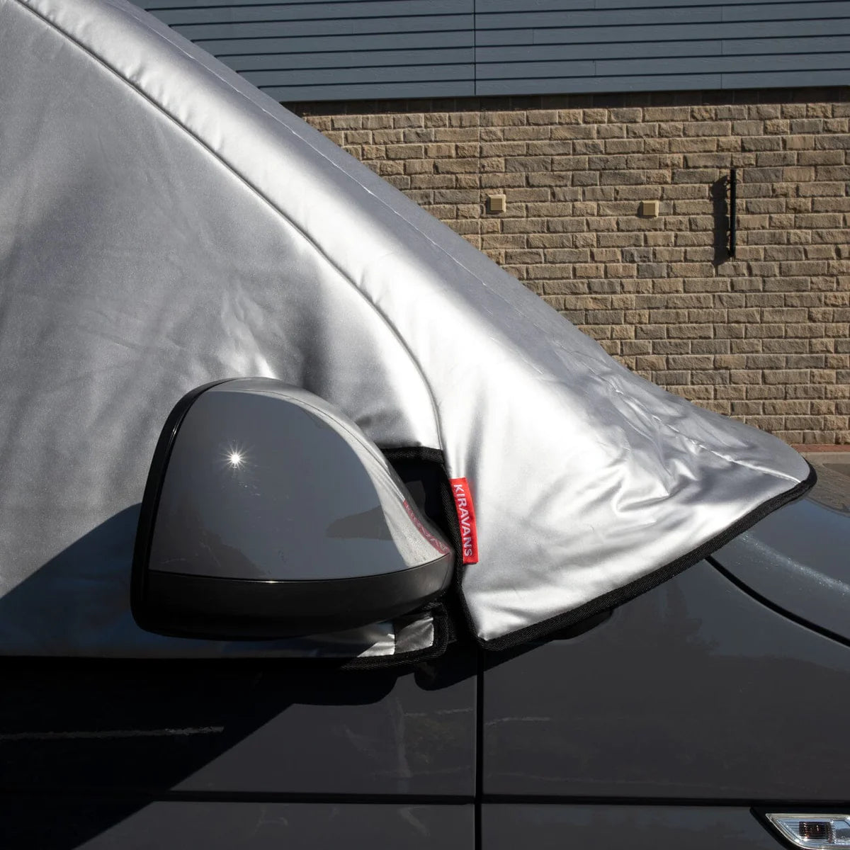 KIRAVANS Externer Thermoisolierter Fensterschutz Silber - Ford Transit Custom