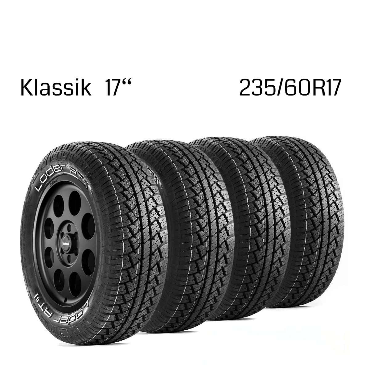 Komplettradsatz Klassik 17x8 mit Loder AT#1 Ducato 5/130 (250 | 2014 - 2024)/ Boxer 5/130 (Y | 2014 -2024)
