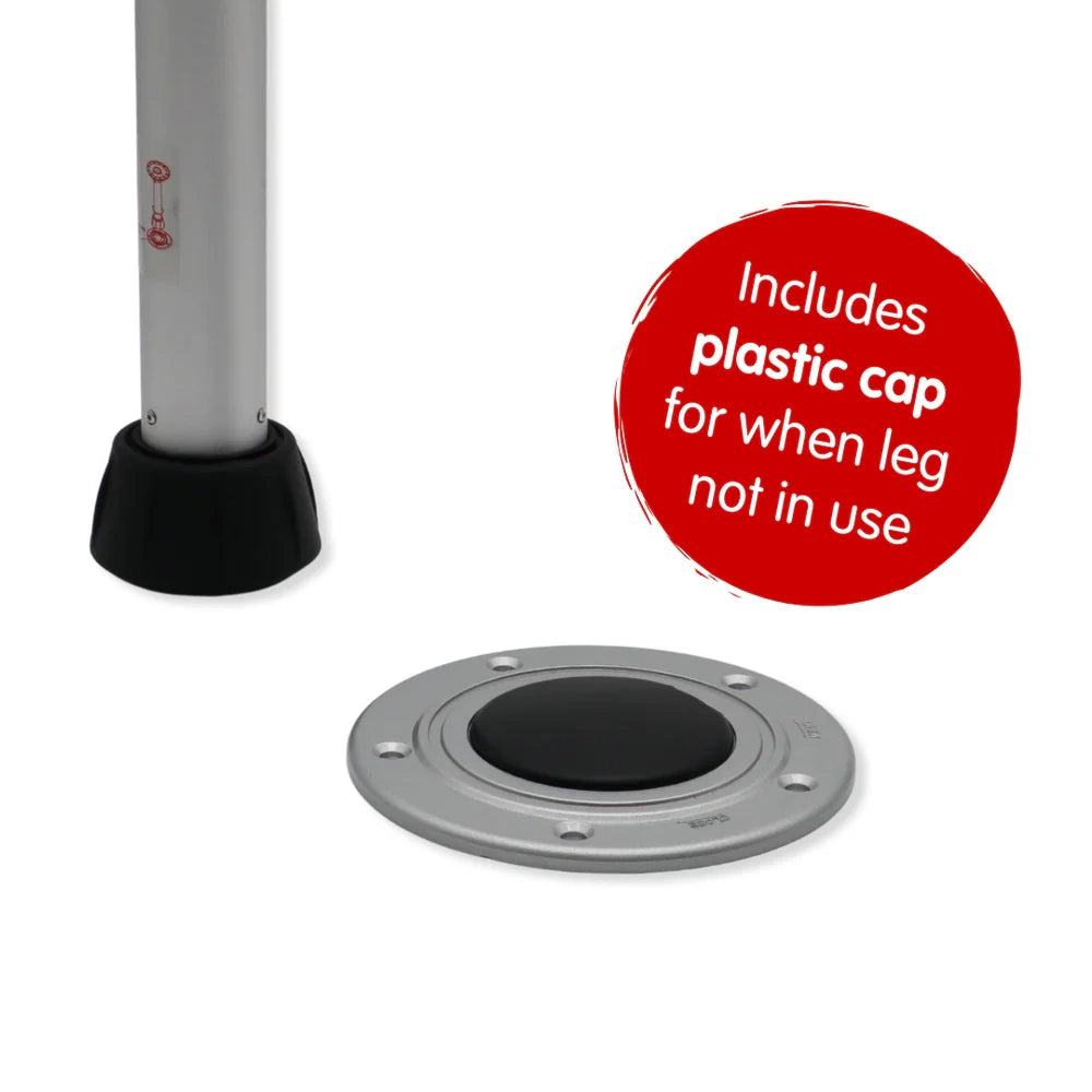 Drehverschluss-Tischbeinsystem für Campervans