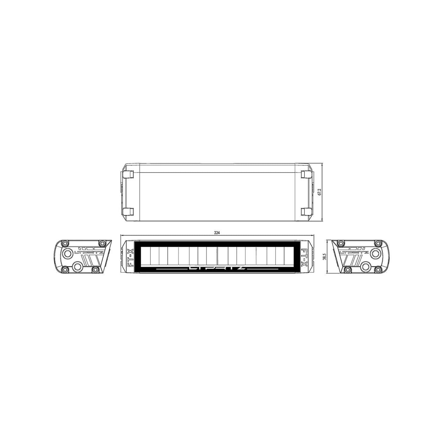 Fernscheinwerfer Einbaukit Fiat Ducato 2014-2022 Flat-X 9"