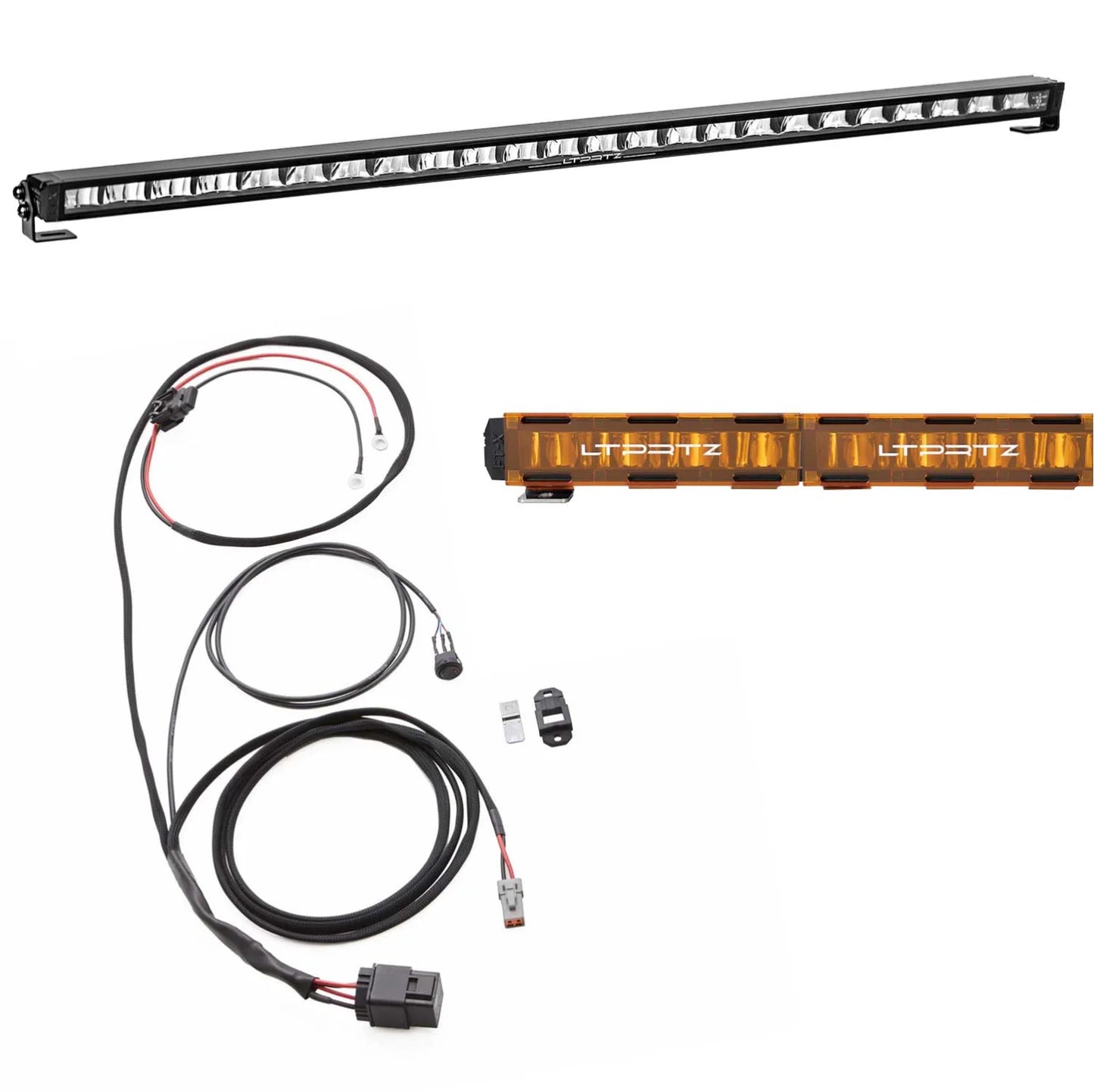 Spar-Set: 1x Flat-X 44 Zoll Lightbar + Kabelsatz + Abdeckkappen