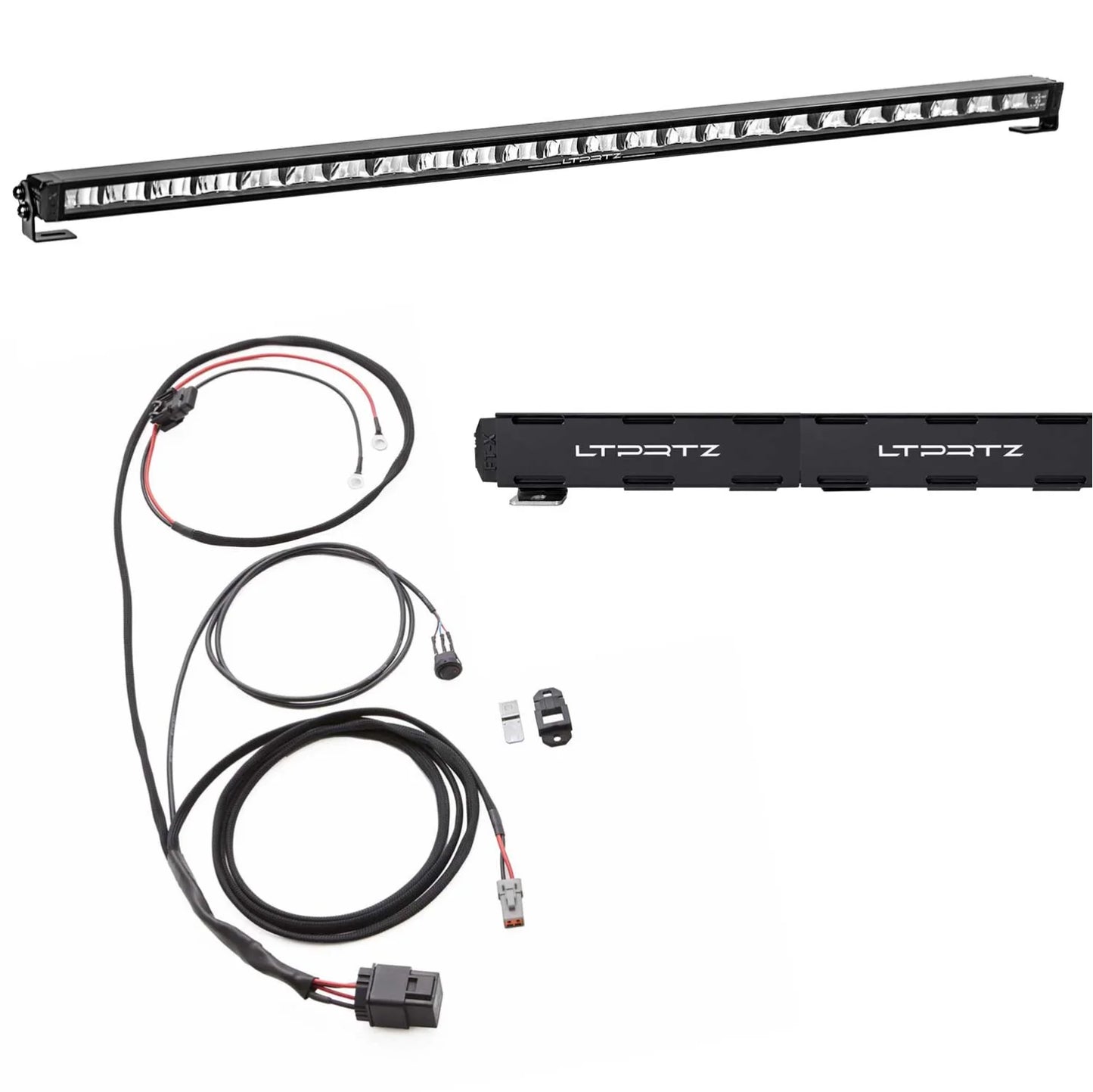 Spar-Set: 1x Flat-X 44 Zoll Lightbar + Kabelsatz + Abdeckkappen