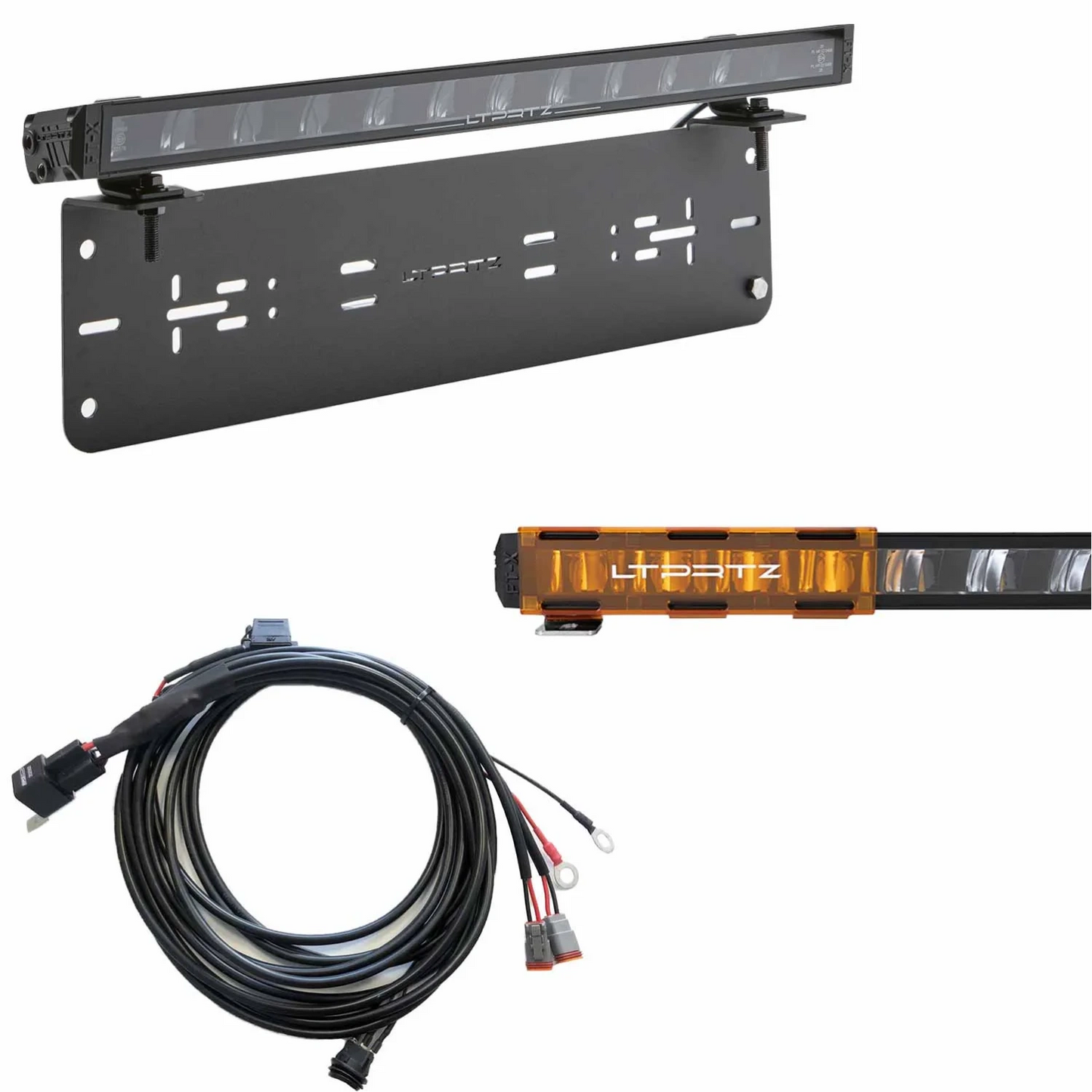 Vorteils-Bundle Kennzeichenhalter + 23 Zoll Flat-X + Kabelsatz + Abdeckkappen