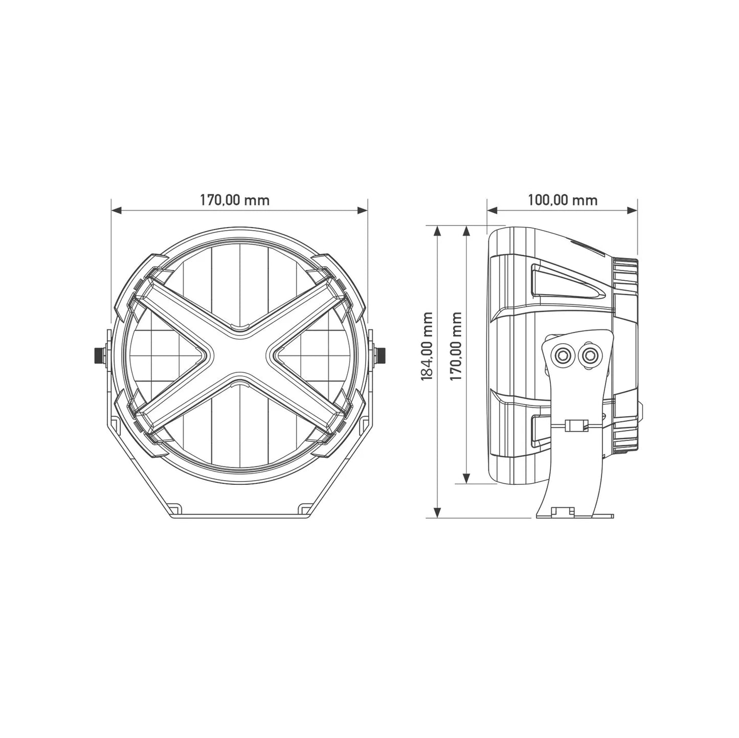 X-Type 7 Zoll - Fernscheinwerfer E-Zulassung