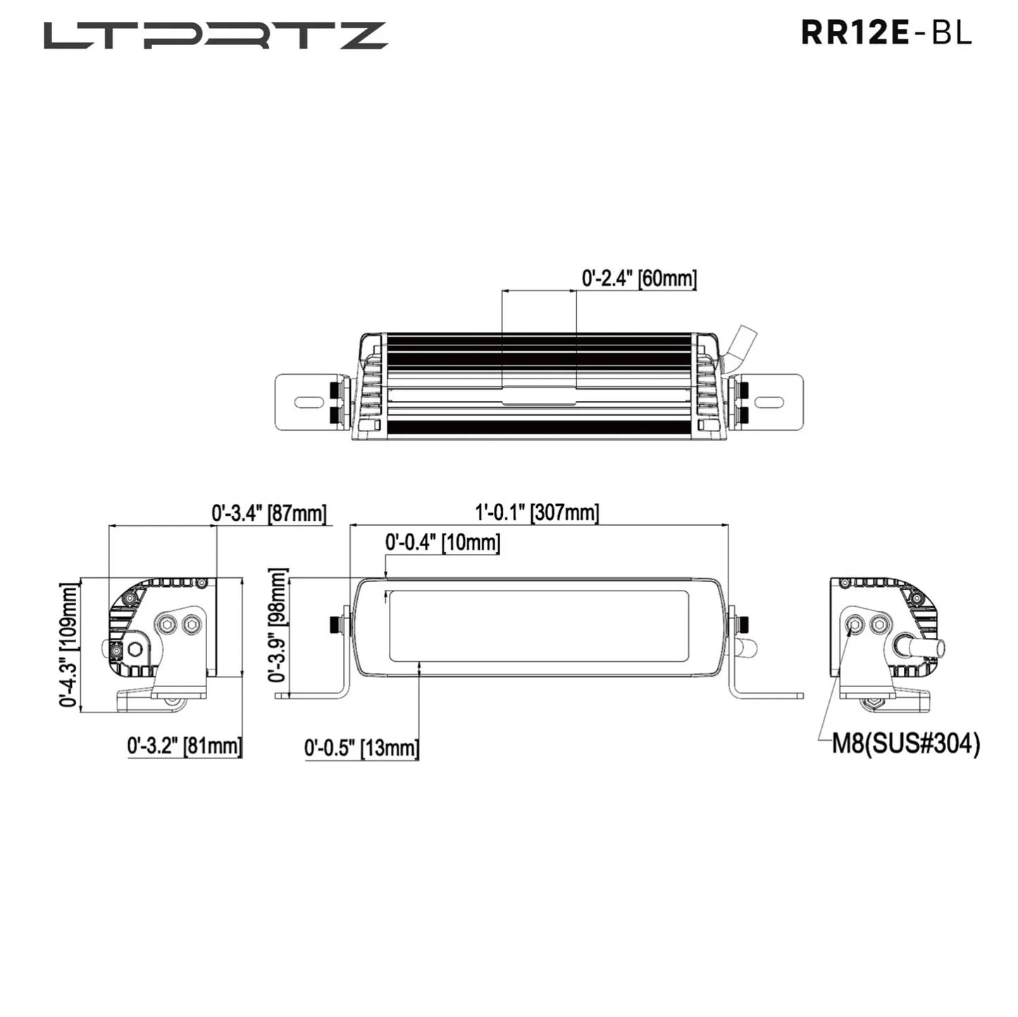REAPER 12 Zoll - Fernscheinwerfer Lightbar E-Zulassung