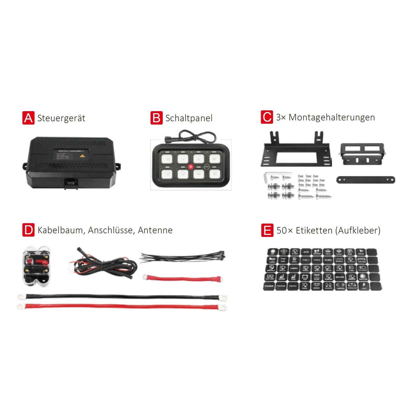 Schaltpanel 8-fach mit Bluetooth