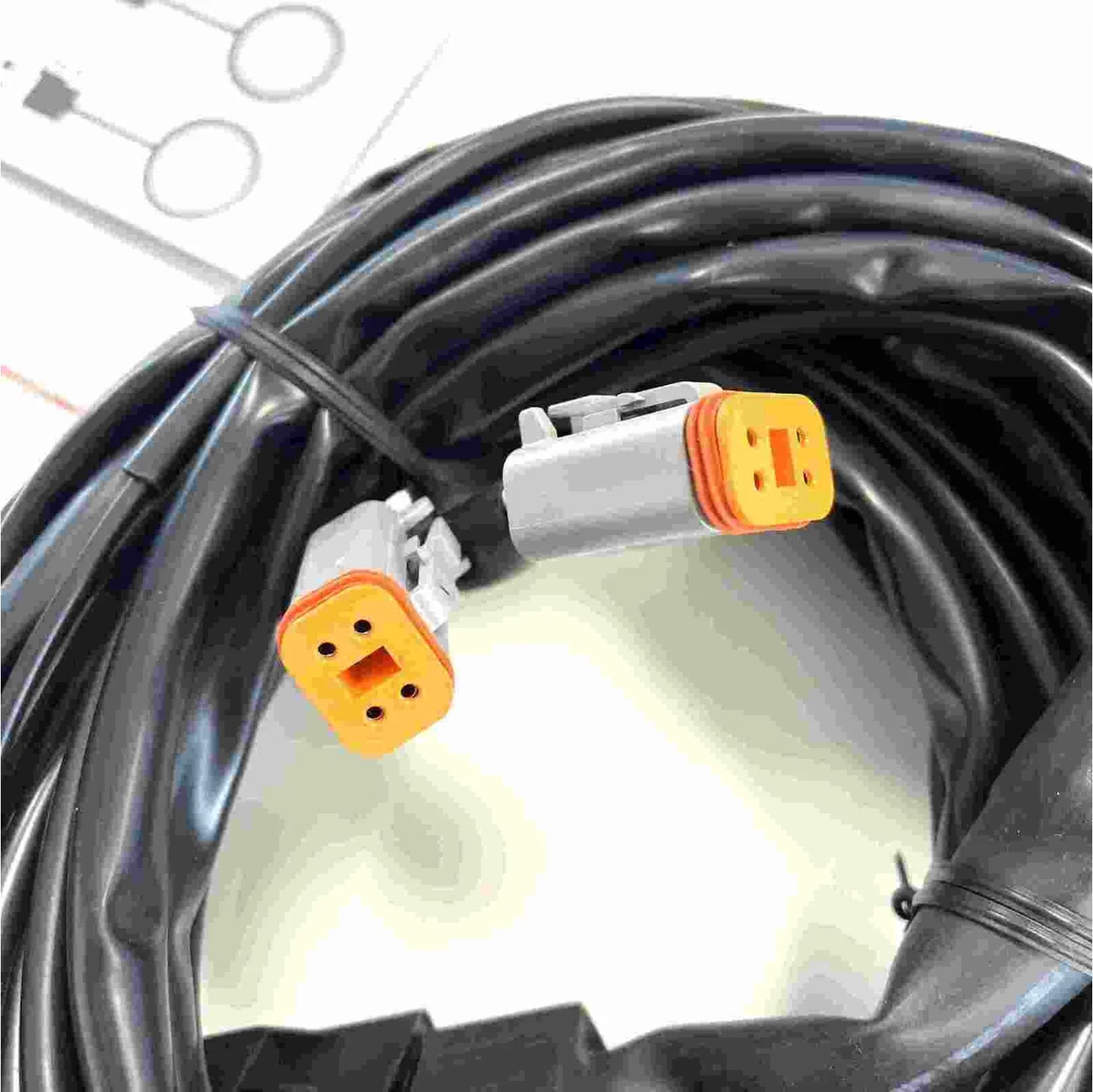 Spar-Set: 2x TRX 3.0 7 Zoll AMBER Fernscheinwerfer Lightbar + Kabelsatz (4-Pin)