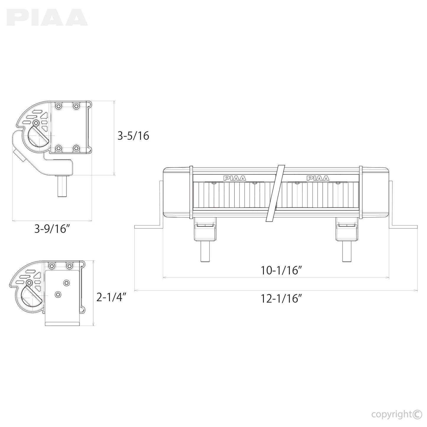 PIAA LED LightBar RF10 FloodFo