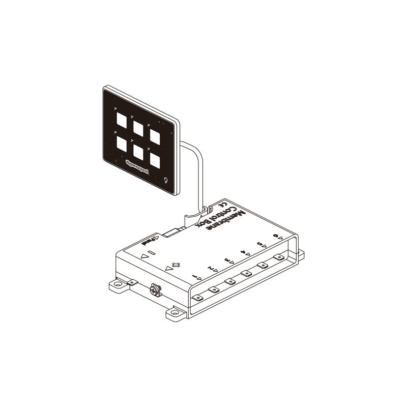 Schalttafel Boot / Wohnmobil 12V/24V flexible Montage dank REMOTE CONTROL PANEL mit 6 Ports od. 10 mit Bluetooth