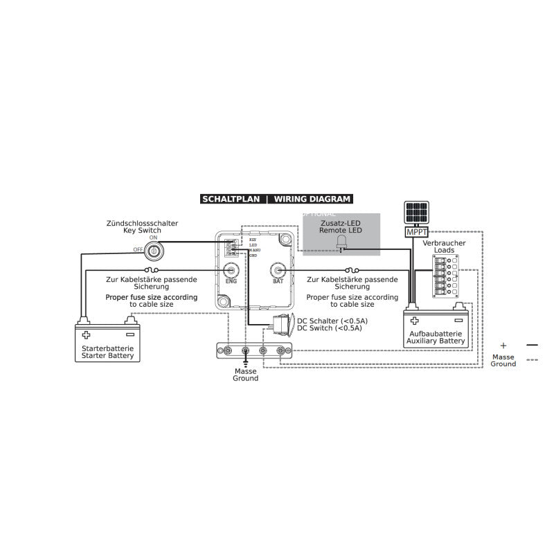 Automatisches Digitales Trennrelais 12/24V (D-VSR), Set