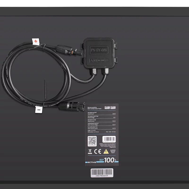 ECTIVE BSP 100L Black Lightweight Monokristallin Solarmodul 100W