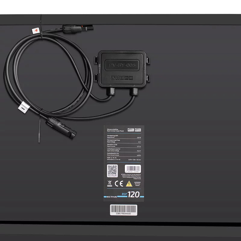 ECTIVE BSP 120 Black Lightweight Monokristallin Solarmodul 120W
