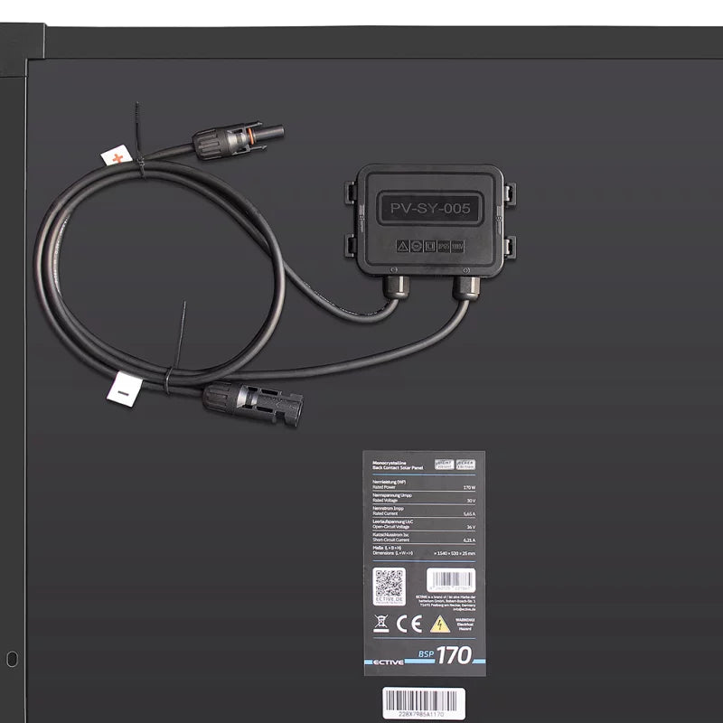ECTIVE BSP 170 Black Lightweight Monokristallin Solarmodul 170W