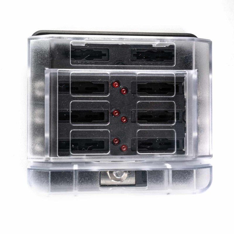 Sicherungshalter 12V/24V 6- oder 12-fach, Varianten mit integr. Minus-Schiene