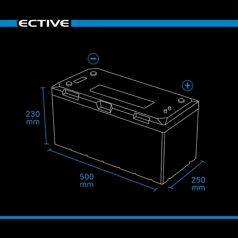 ECTIVE LC 300 Marine LT IP67 LiFePO4 Lithium Versorgungsbatterie