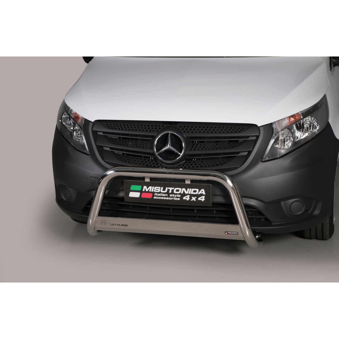 Schwarz/Edelstahl Frontbügel Vito/Viano 2015-2023