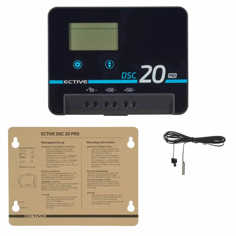 ECTIVE DSC 20 PRO MPPT Solar-Laderegler 20A Solarspannung 150V