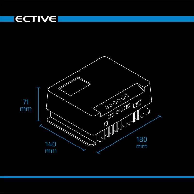 ECTIVE DSC 20 PRO MPPT Solar-Laderegler 20A Solarspannung 150V