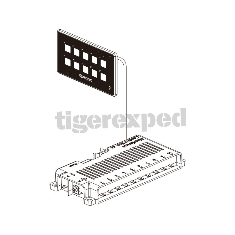 Schalttafel Boot / Wohnmobil 12V/24V flexible Montage dank REMOTE CONTROL PANEL mit 6 Ports od. 10 mit Bluetooth