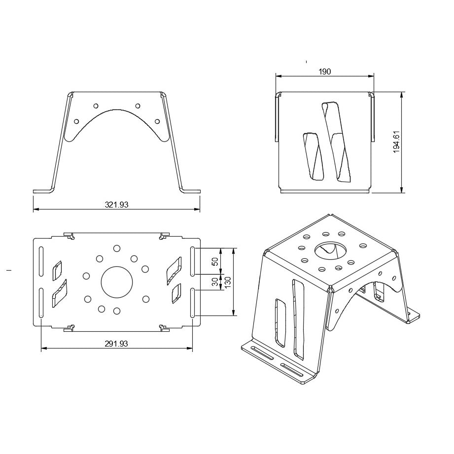 Universal Reserveradhalter 5x130/120/112