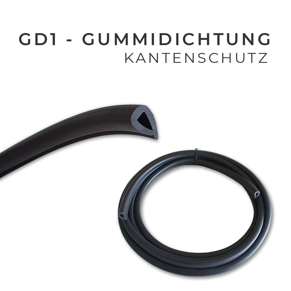 GD1 - Gummidichtung für eine nachrüstbare Seitenscheibe 4 Meter