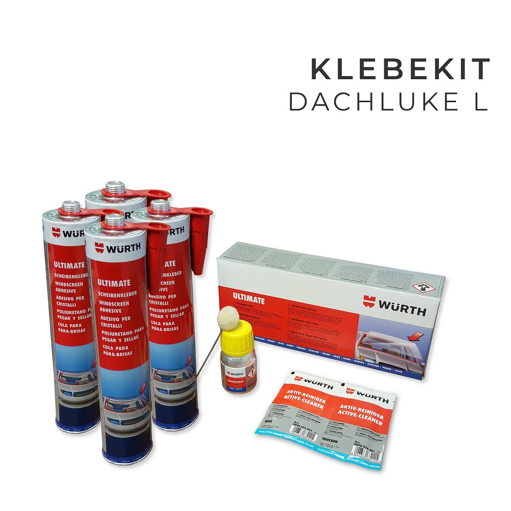Klebekit, Scheibenkleber Set für Dachluke L