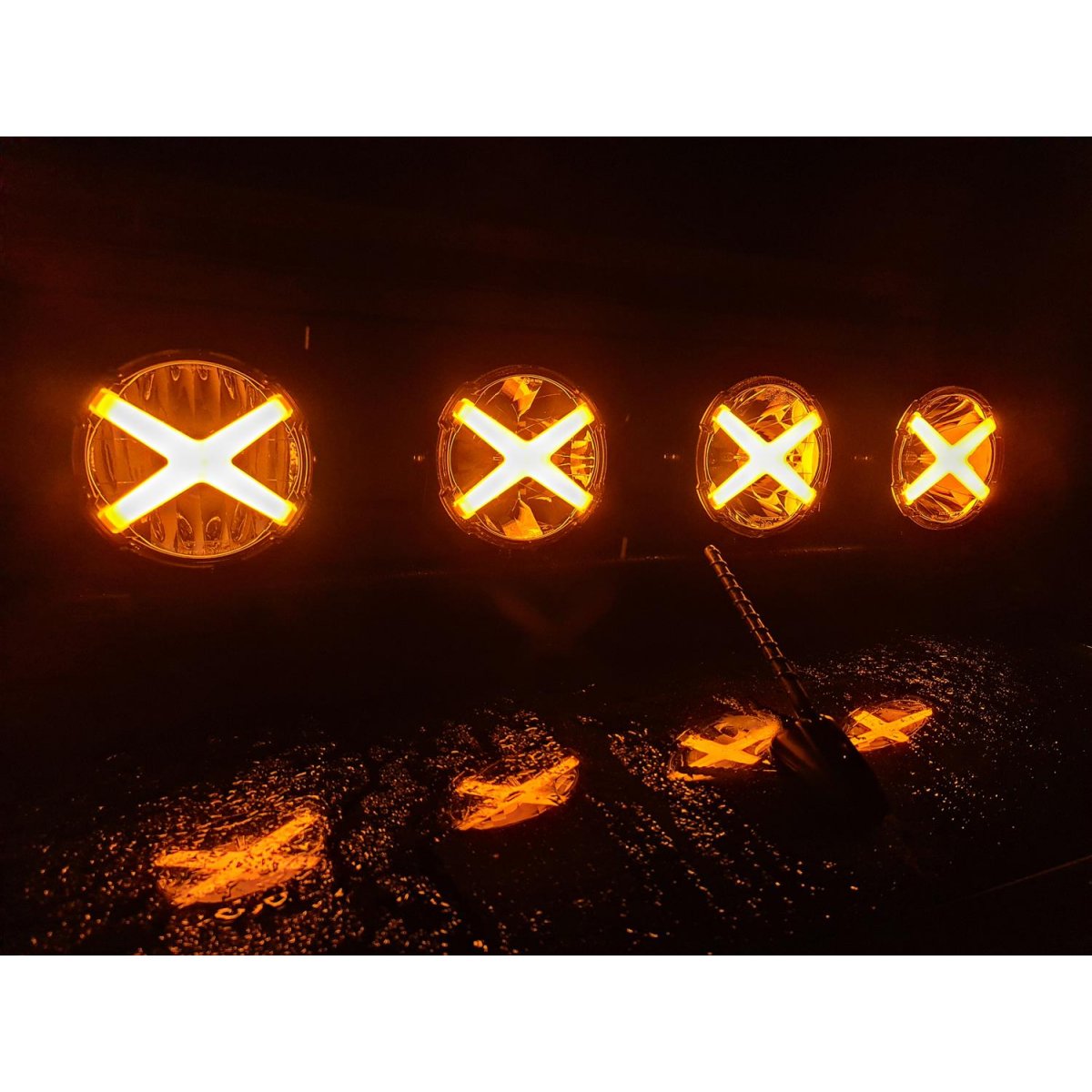 X-Type 7 Zoll AMBER - Fernscheinwerfer E-Zulassung