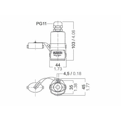 AquaSignal Wasserdichter Steckverbinder – Horizontal