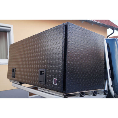 Alubox B 800/800 RAL 9005 schwarz matt