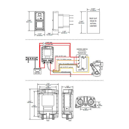 Fernsteuerbarer Batteriehauptschalter 500A / 12V / 24 V 0mA Standby