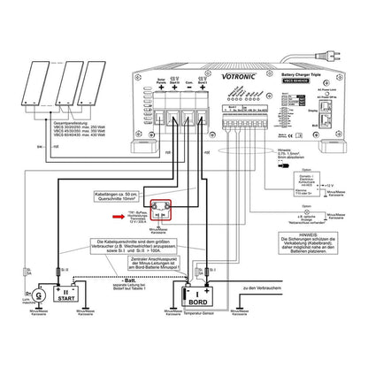 ByPass-Relais 200A 12V für Votronic Ladekombination VBCS Triple